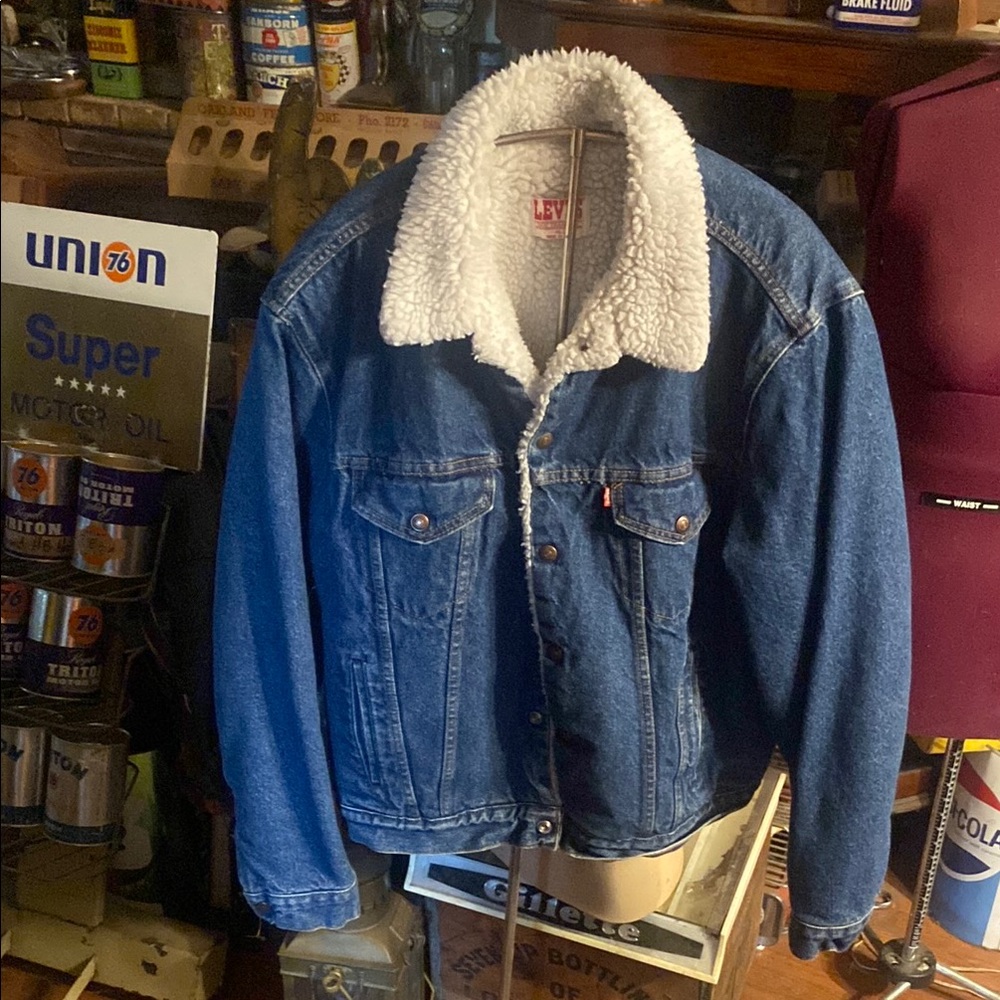 Levi's Sherpa denim  Blue and White  Jacket